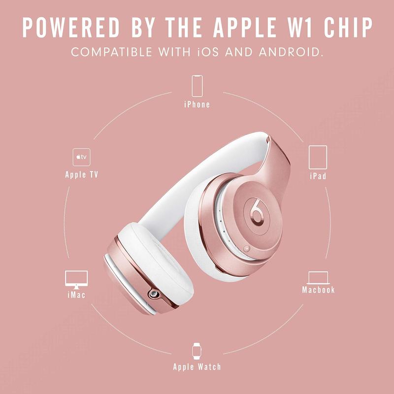 Fones de ouvido Beats Solo3 Wireless em ouro rosa - Fone de Ouvido